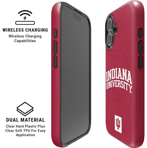 Indiana University Hoosiers iPhone 16 Plus Magsafe Impact Case